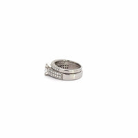 Baikalla Jewelry Diamond Ring Baikalla 14k White Gold Diamond Engagement Ring Set