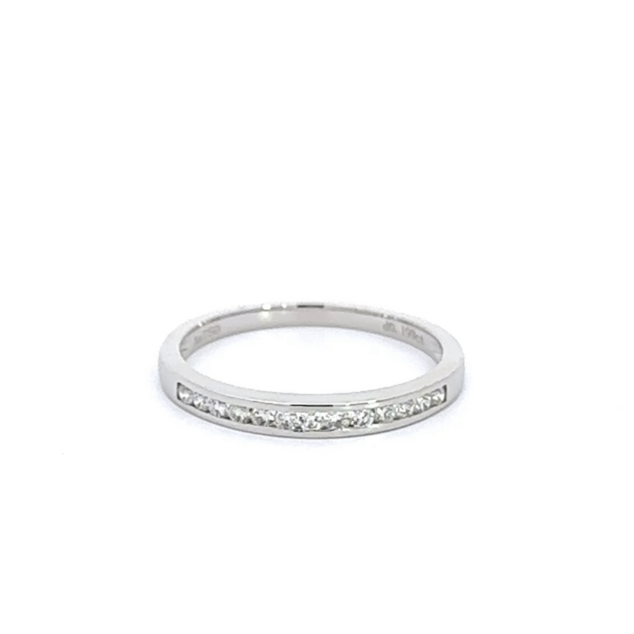 Baikalla Jewelry Diamond Ring Baikalla 18k White Gold Diamond Anniversary Band