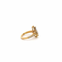 Baikalla Sterling Silver Moissanite Ring Baikalla 14k Gold Halo Moissanite 1CT Kite Cut Engagement Ring