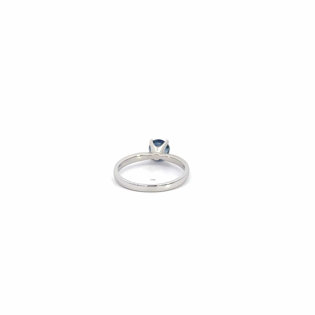 Baikalla Jewelry Gold Sapphire Ring 18k White Gold Natural Blue Sapphire Ring with Diamonds