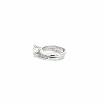 Baikalla Baikalla™ 14k White Gold Moissanite Diamond 2 in 1 Engagement Ring