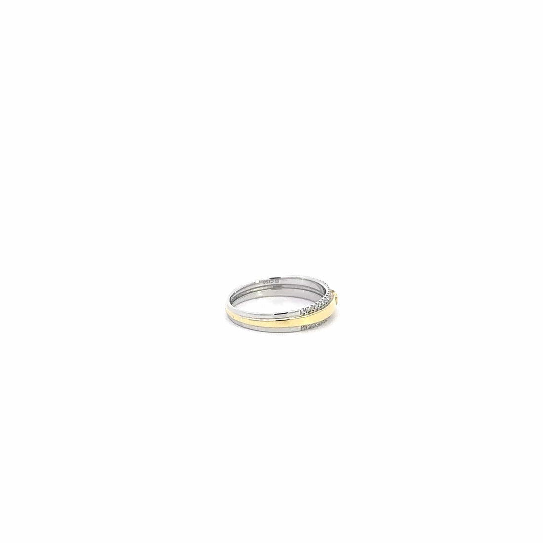 Baikalla Jewelry Gold Ring Baikalla™ 18k Two Tone Diamond Wedding Ring