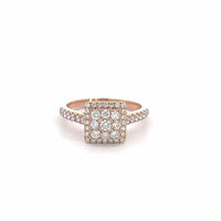 Baikalla Jewelry 18k Gold Engagment Ring 7.5 Baikalla 14k Rose Gold Princess Cut Diamond Engagement Ring