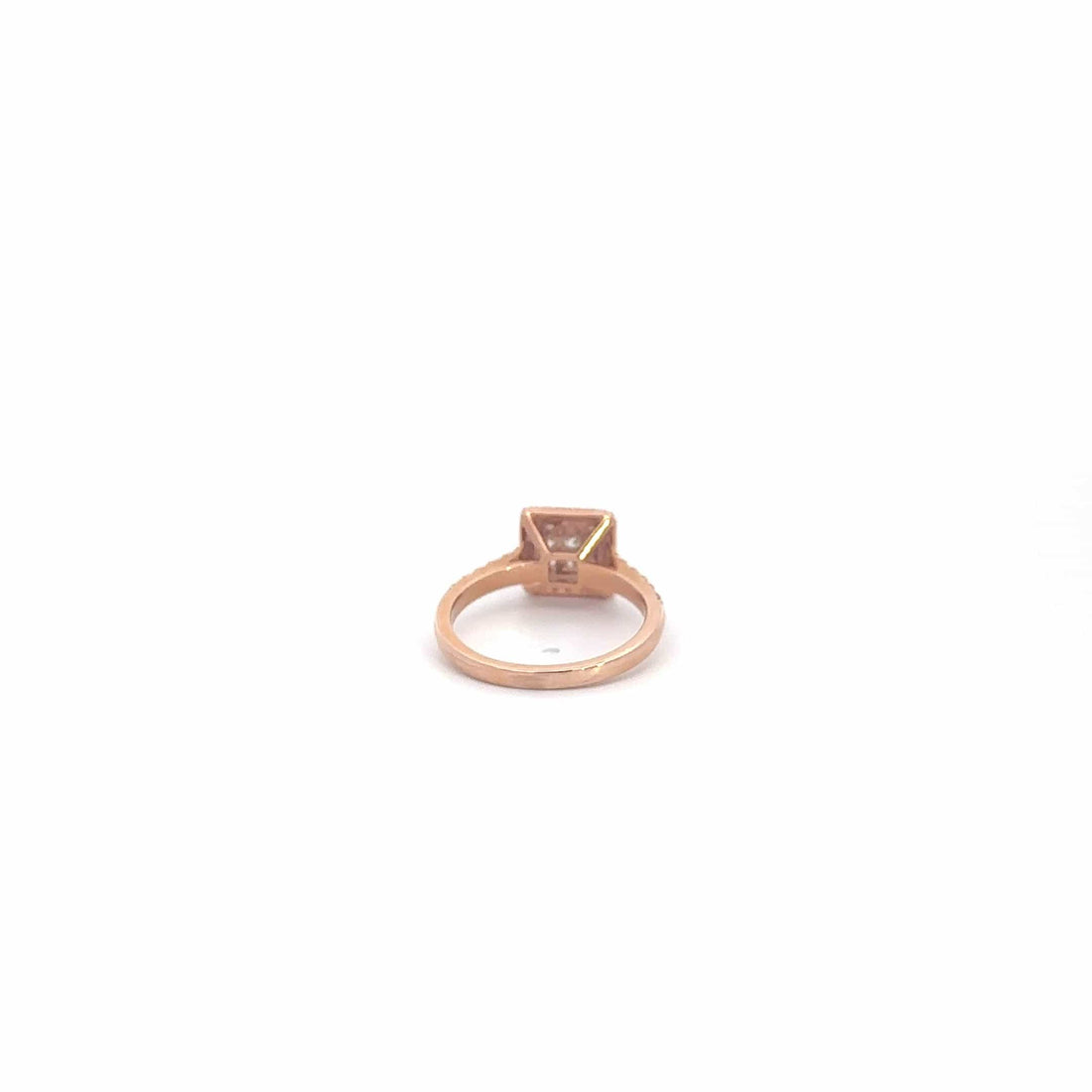 Baikalla Jewelry 18k Gold Engagment Ring Baikalla 14k Rose Gold Princess Cut Diamond Engagement Ring
