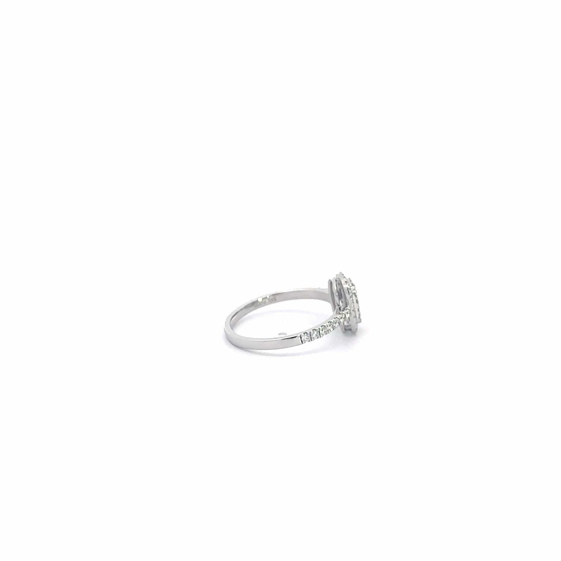 Baikalla Jewelry Diamond Ring Baikalla 14k White Gold Diamond Cluster Engagement Ring