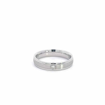 Baikalla Jewelry Gemstone Men's Ring 6.5 Baikalla 18k White Gold Wedding Diamond Band Ring