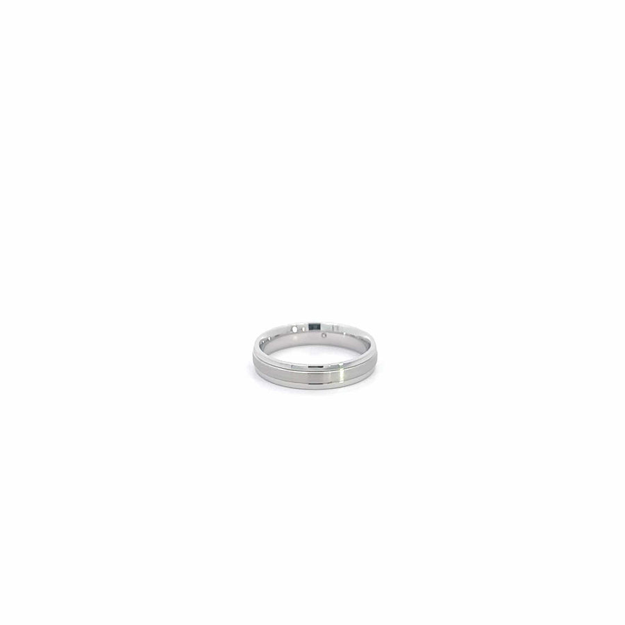 Baikalla Jewelry Gemstone Men's Ring Baikalla 18k White Gold Wedding Diamond Band Ring