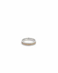 Baikalla Jewelry Gold Ring Baikalla™ 18k Two Tone Diamond Mens Wedding Band