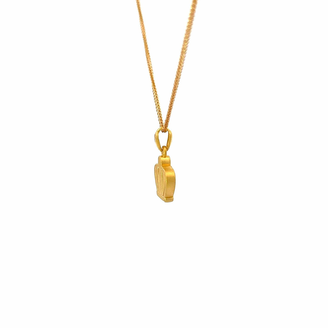 Baikalla Jewelry 24K Pure Yellow Gold Pendant 24k Yellow Gold Crown Pendant Necklace