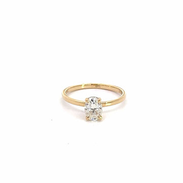 Baikalla Sterling Silver Moissanite Ring Copy of 14k Rose Gold Moissanite 1CT Oval  Engagement Ring