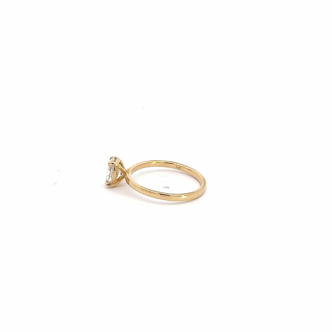 Baikalla Sterling Silver Moissanite Ring Copy of 14k Rose Gold Moissanite 1CT Oval  Engagement Ring