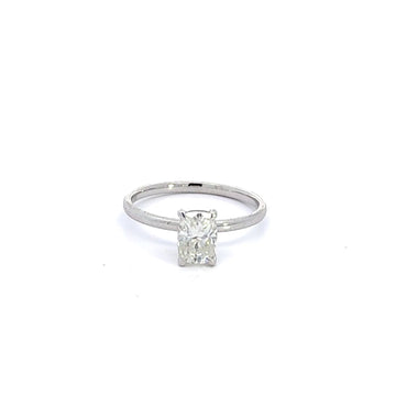 Baikalla Sterling Silver Moissanite Ring 4 14k White Gold Moissanite Oval Engagement Ring