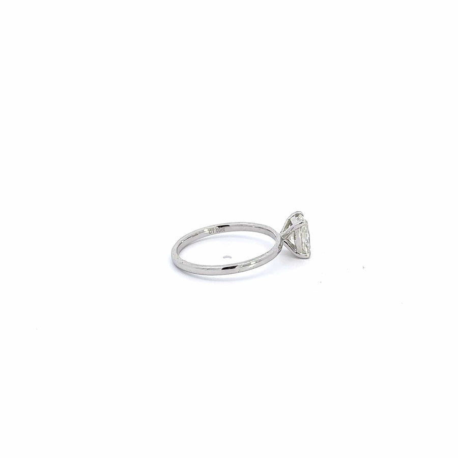 Baikalla Sterling Silver Moissanite Ring 14k White Gold Moissanite Oval Engagement Ring