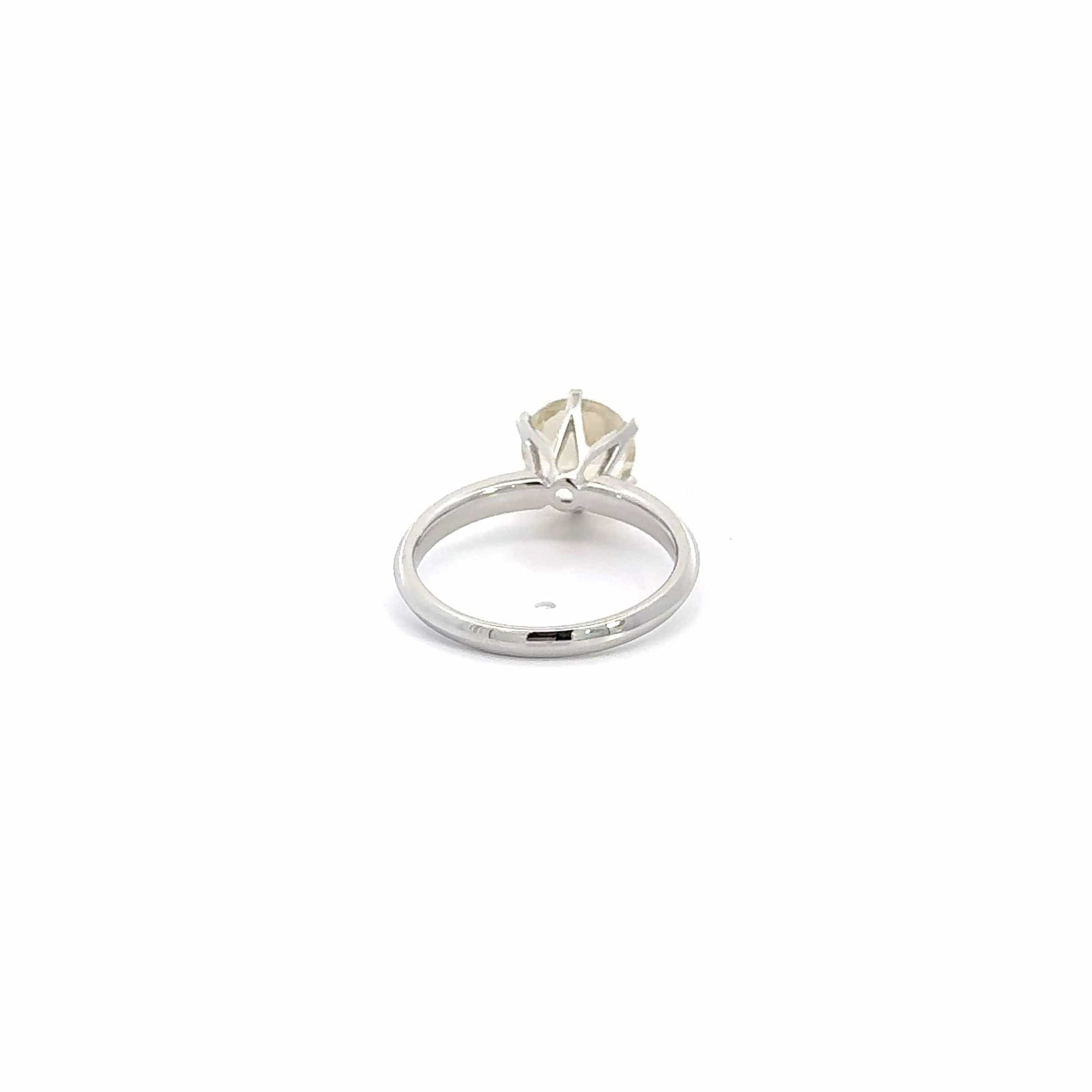 Baikalla Jewelry Gold Sunstone Ring 14k White Gold Sunstone Ring