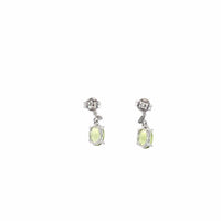 Baikalla Jewelry Silver Gemstones Earrings Baikalla™ Classic 14k White Gold Aquamarine Dangle Earrings