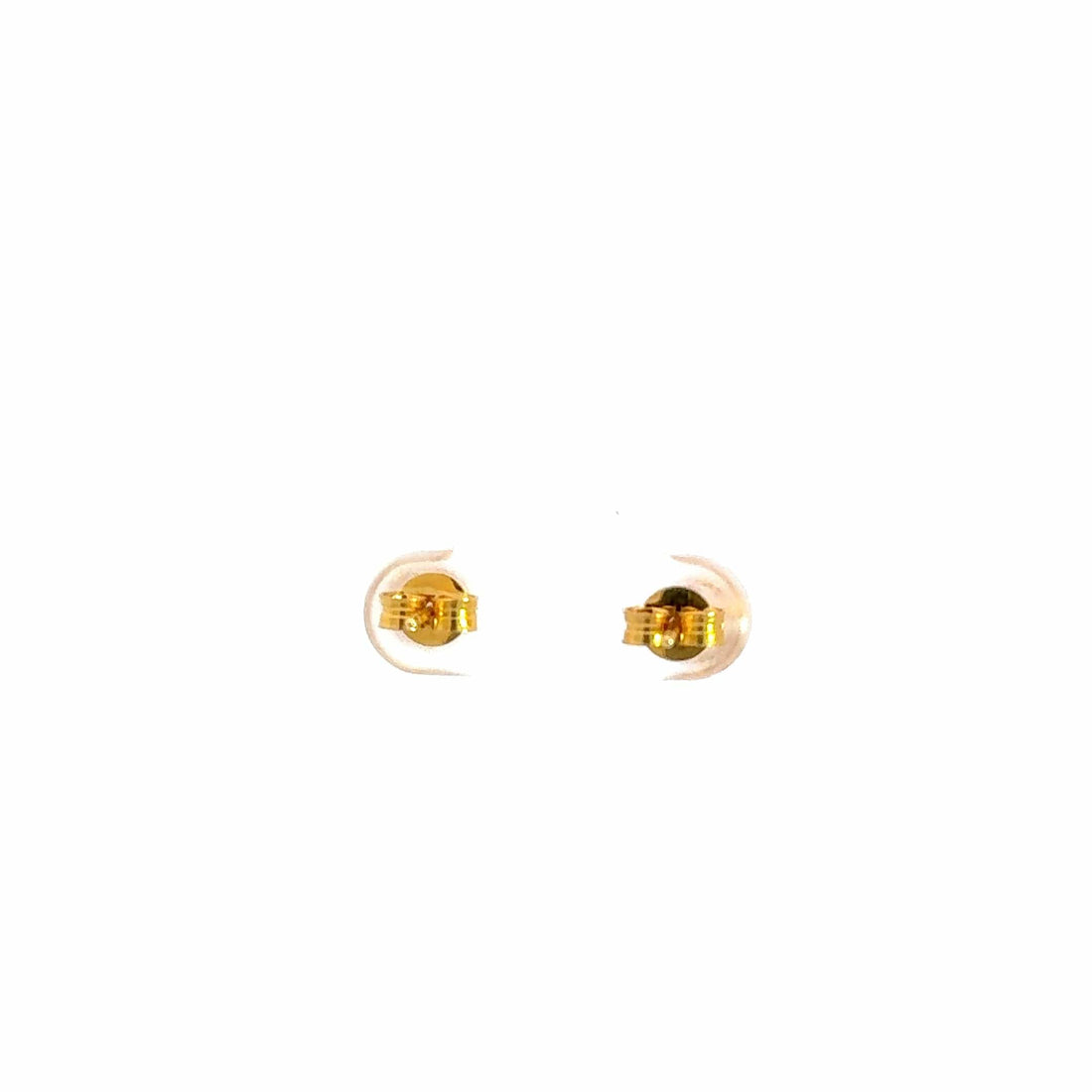 Baikalla Jewelry Gold Gemstone Earrings 18K Yellow Gold Zircon Heart Earrings