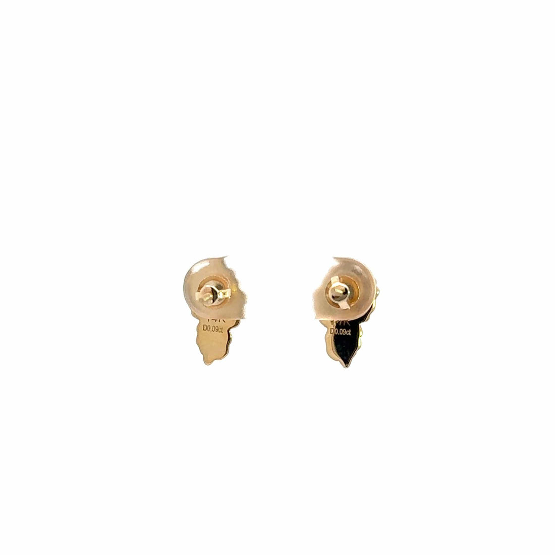 Baikalla Jewelry 14K Yellow Gold Pendant Copy of 14k Yellow Gold Nugget and Diamond Earrings