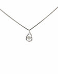 Baikalla Jewelry Gold Diamond Necklace 18K White Gold Diamond Pendant Necklace