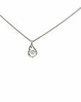 Baikalla Jewelry Gold Diamond Necklace 18K White Gold Diamond Pendant Necklace