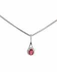 Baikalla Jewelry Gold Aquamarine Necklace Pendant Only 14k White Gold Natural Ruby Pendant Necklace