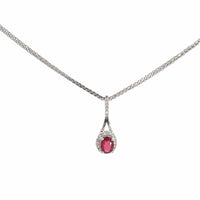 Baikalla Jewelry Gold Aquamarine Necklace Pendant Only 14k White Gold Natural Ruby Pendant Necklace