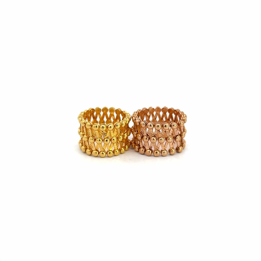 Baikalla Jewelry Gold Diamond Bangle Bracelet 18k Yellow Gold Expandable Bracelet