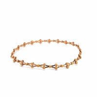 Baikalla Jewelry Gold Diamond Bangle Bracelet 18k Rose Gold 18k Yellow Gold Expandable Bracelet
