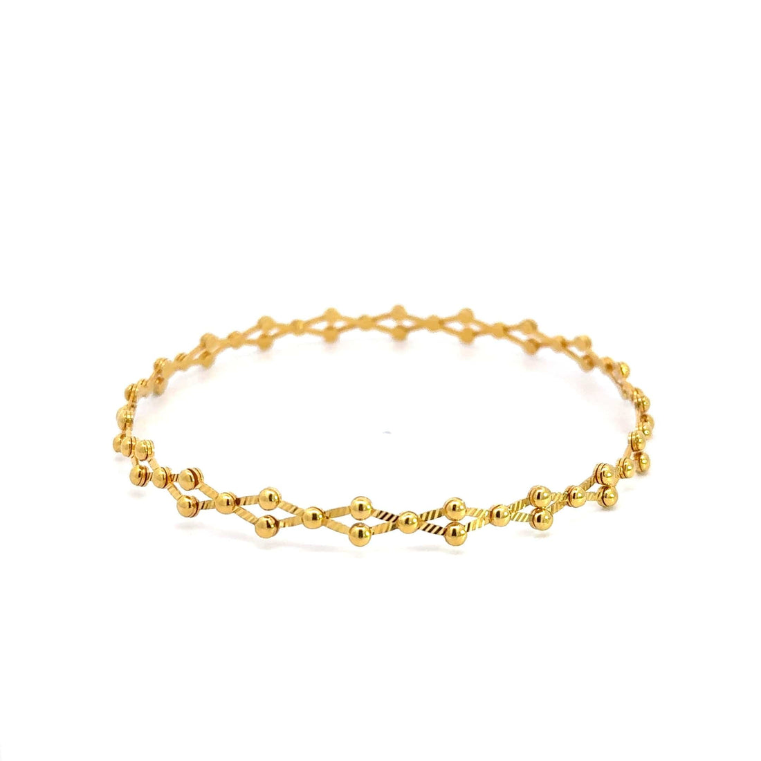 Baikalla Jewelry Gold Diamond Bangle Bracelet 18 Yellow Gold 18k Yellow Gold Expandable Bracelet