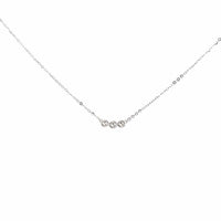 Baikalla Jewelry Gold Diamond Necklace 18K White Gold Pendant Necklace