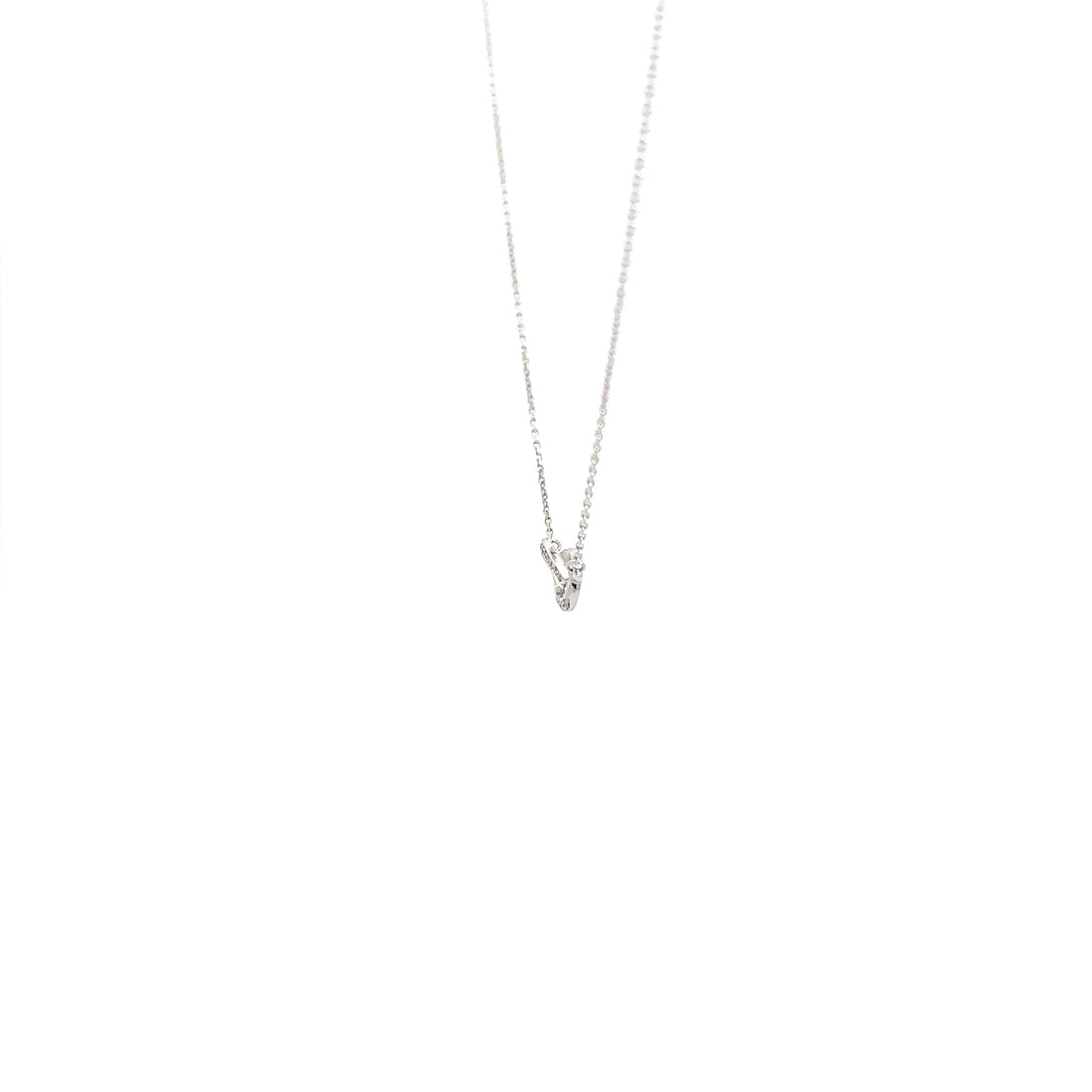 Baikalla Jewelry Gold Diamond Necklace 18K White Gold Pendant Necklace