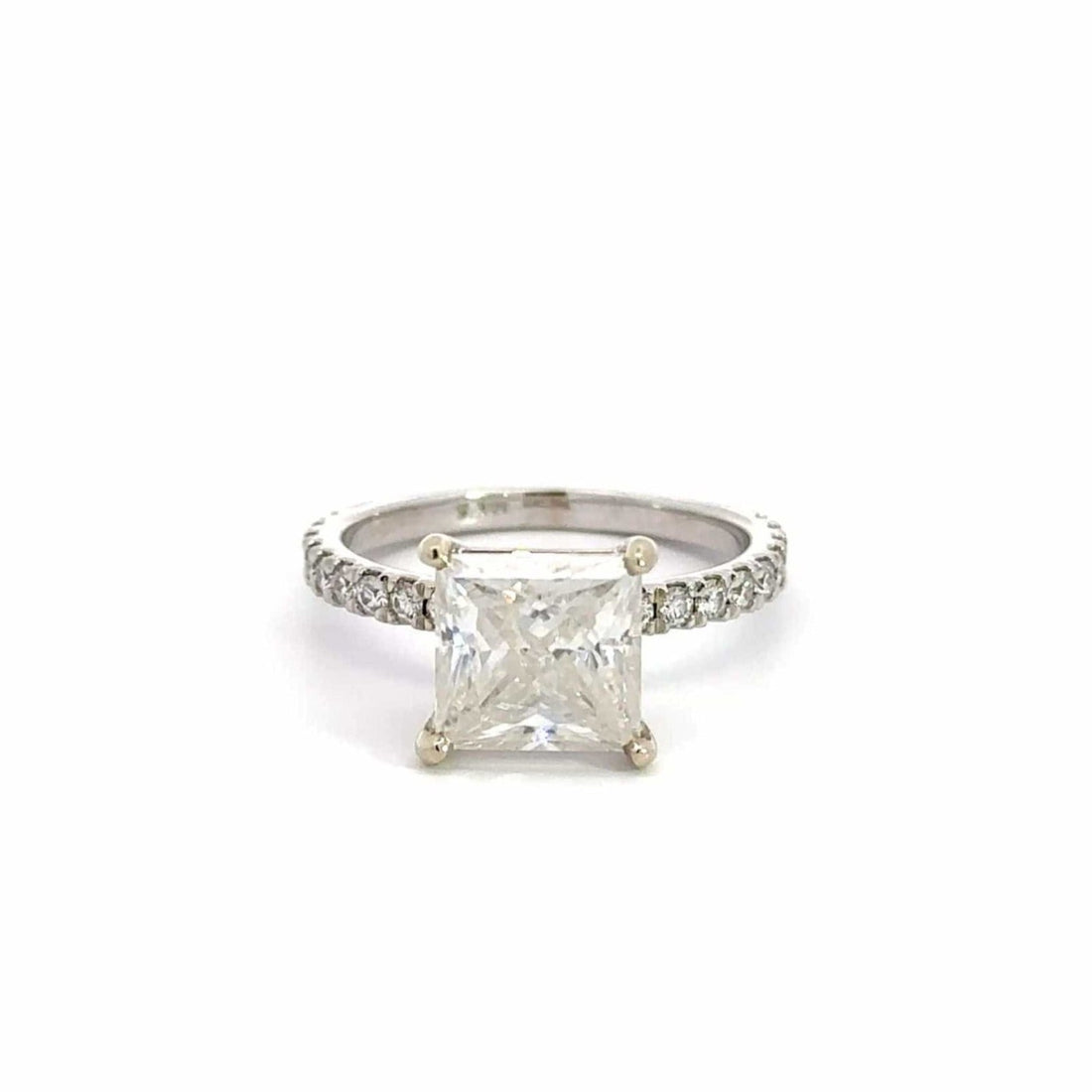 Baikalla Baikalla™ 14k White Gold Diamond and Moissanite Wedding Engagement Ring