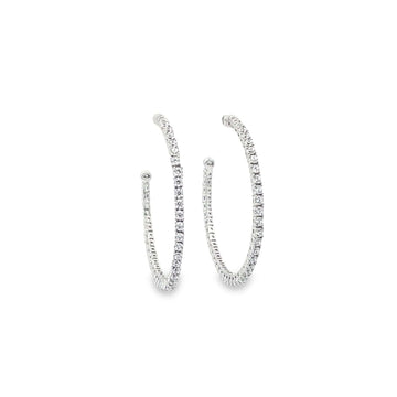 Baikalla Jewelry Silver Gemstone Earrings Baikalla Sterling Silver Gold Plated Dangle Hoop Earrings With CZ