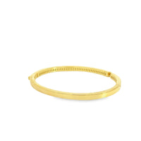 Baikalla Jewelry Gold Bangle Bracelet Sterling Silver Gold Plated CZ Oval Bangle Bracelet