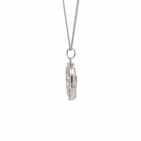 Baikalla Jewelry Gemstone Pendant Necklace Copy of Baikalla Sterling Silver Lab-Made Opal Elephant Bezel Pendant Necklace