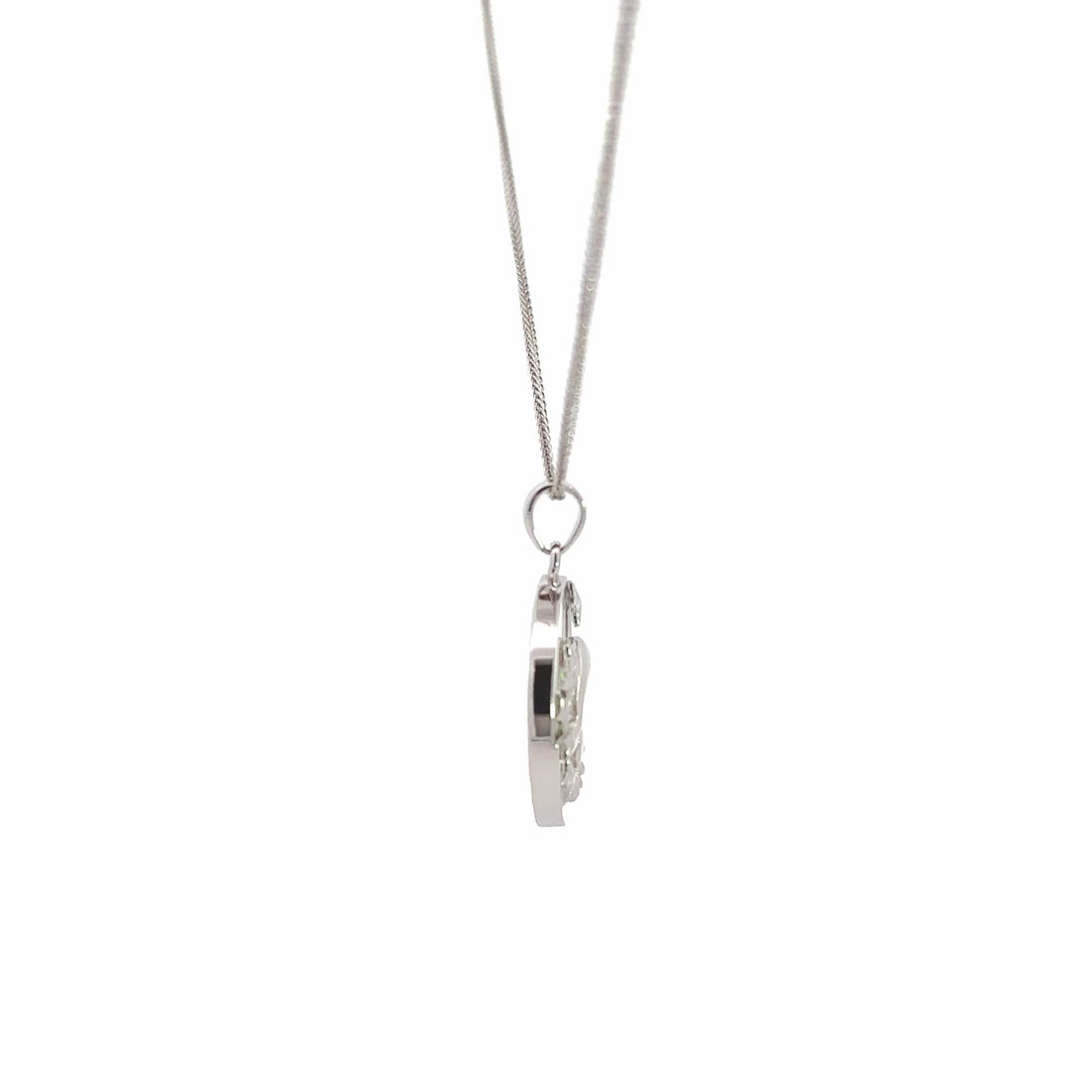 Baikalla Jewelry Gemstone Pendant Necklace Baikalla Sterling Silver Lab-Made Opal Star Dolphin Bezel Pendant Necklace