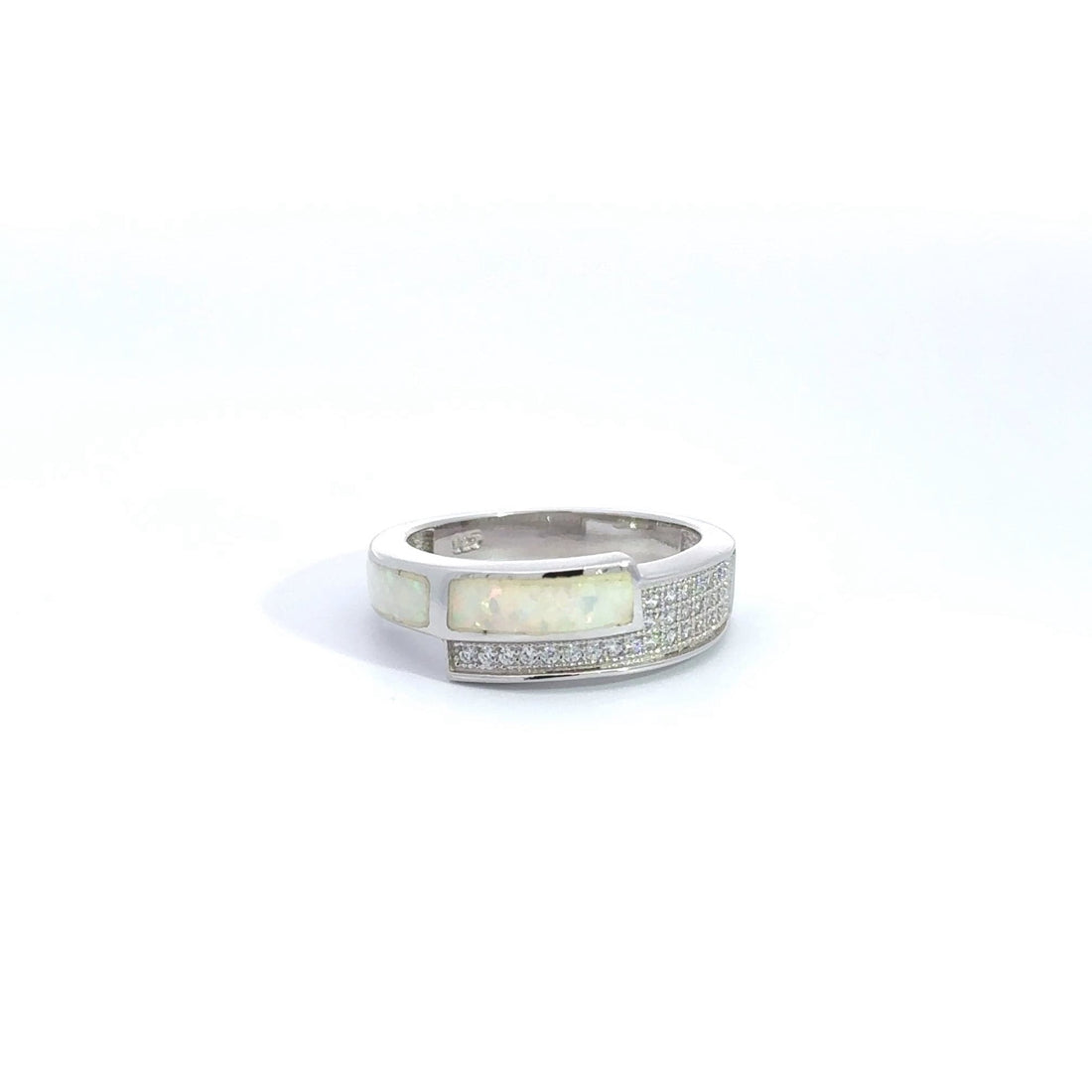 Baikalla Jewelry Gold Opal Ring Copy of Baikalla™ "Charlotte" 18K Gold Ethiopian Opal Rope Ring