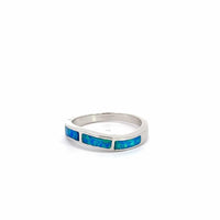Baikalla Jewelry Sterling Silver Opal Ring Baikalla™ Sterling Silver Lab-Created Opal Ring