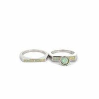 Baikalla Jewelry Sterling Silver Opal Ring Baikalla™ Sterling Silver Lab Created Opal Ring