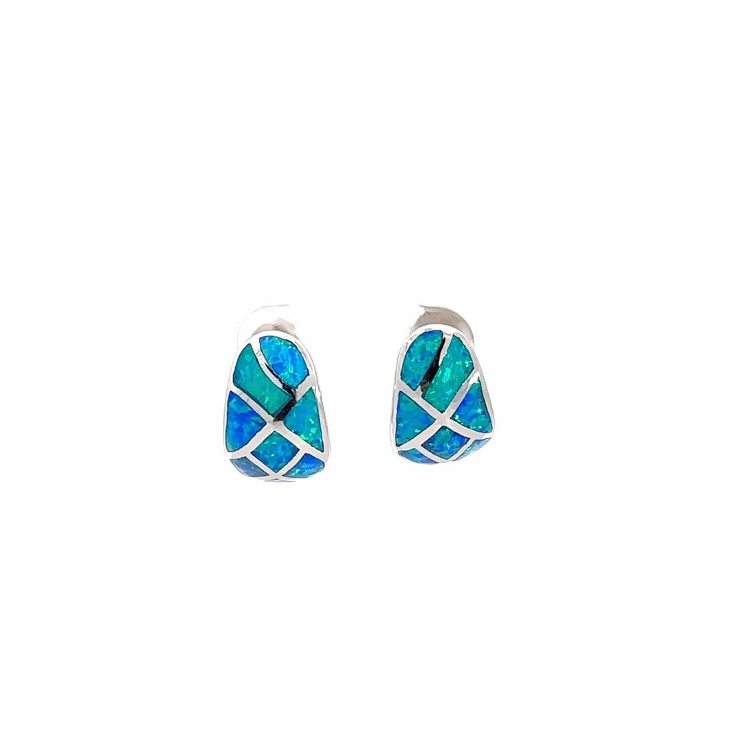 Baikalla Jewelry Gold Gemstone Earrings Copy of Baikalla™ Sterling Silver Natural Lab-Made Opal Earrings