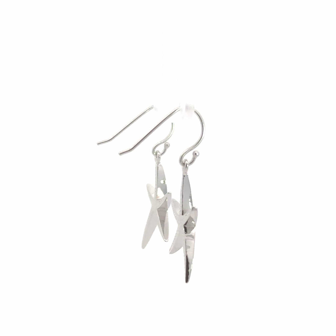 Baikalla Jewelry Gold Gemstone Earrings Baikalla™ Sterling Silver Natural Lab-Made Starfish Opal Dangle Earrings 286