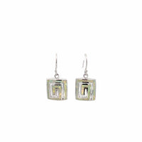 Baikalla Jewelry Gold Gemstone Earrings Baikalla™ Sterling Silver Natural Lab-Made Opal Infinity Dangle Earrings