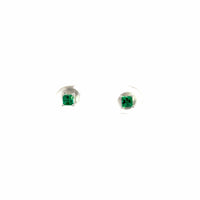 Baikalla Jewelry Gold Gemstone Earrings Emerald Baikalla™ Sterling Silver Lab Created Sapphire Earrings