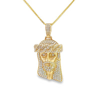 Baikalla Jewelry Sterling Silver Moissanite Pendant Pendant Only Baikalla 14k Gold Jesus With Diamonds Charm Necklace
