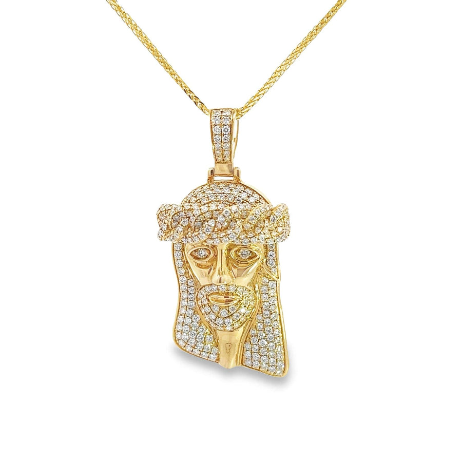 Baikalla Jewelry Sterling Silver Moissanite Pendant Pendant Only Baikalla 14k Gold Jesus With Diamonds Charm Necklace