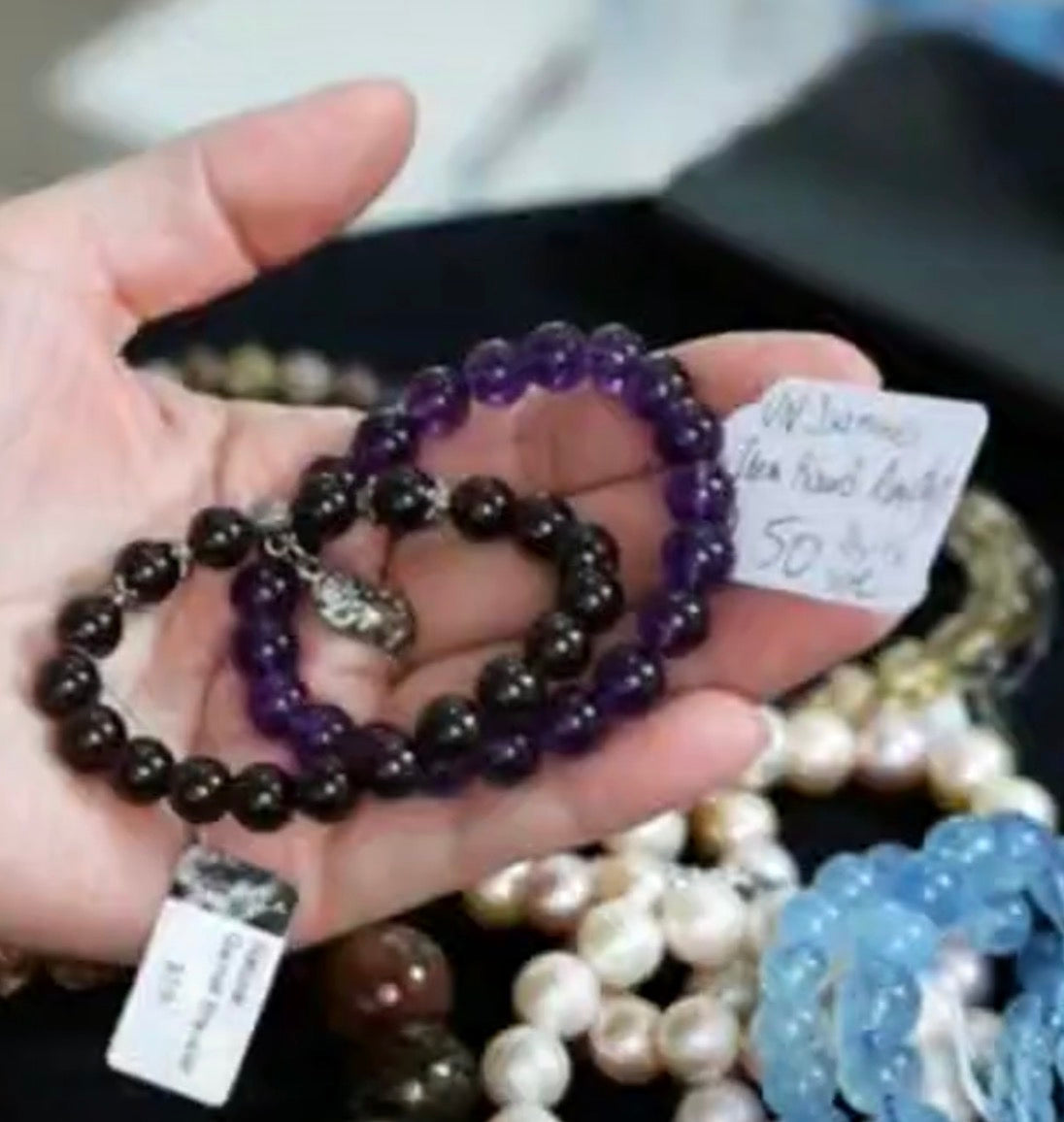 "Live" Natural Amethyst Bead Bracelet (10/01/26)