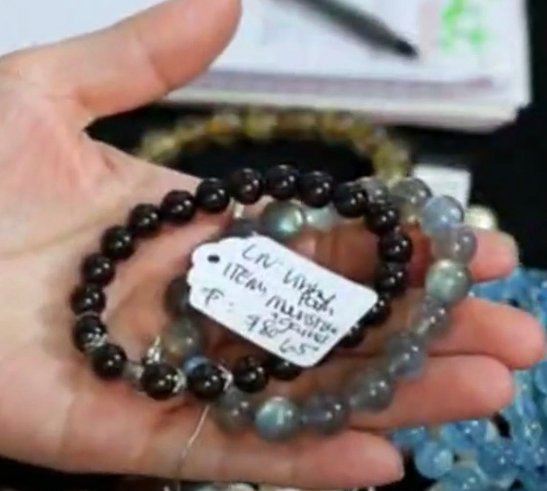 "Live" Natural Moonstone Bead Bracelet (10/01/26)
