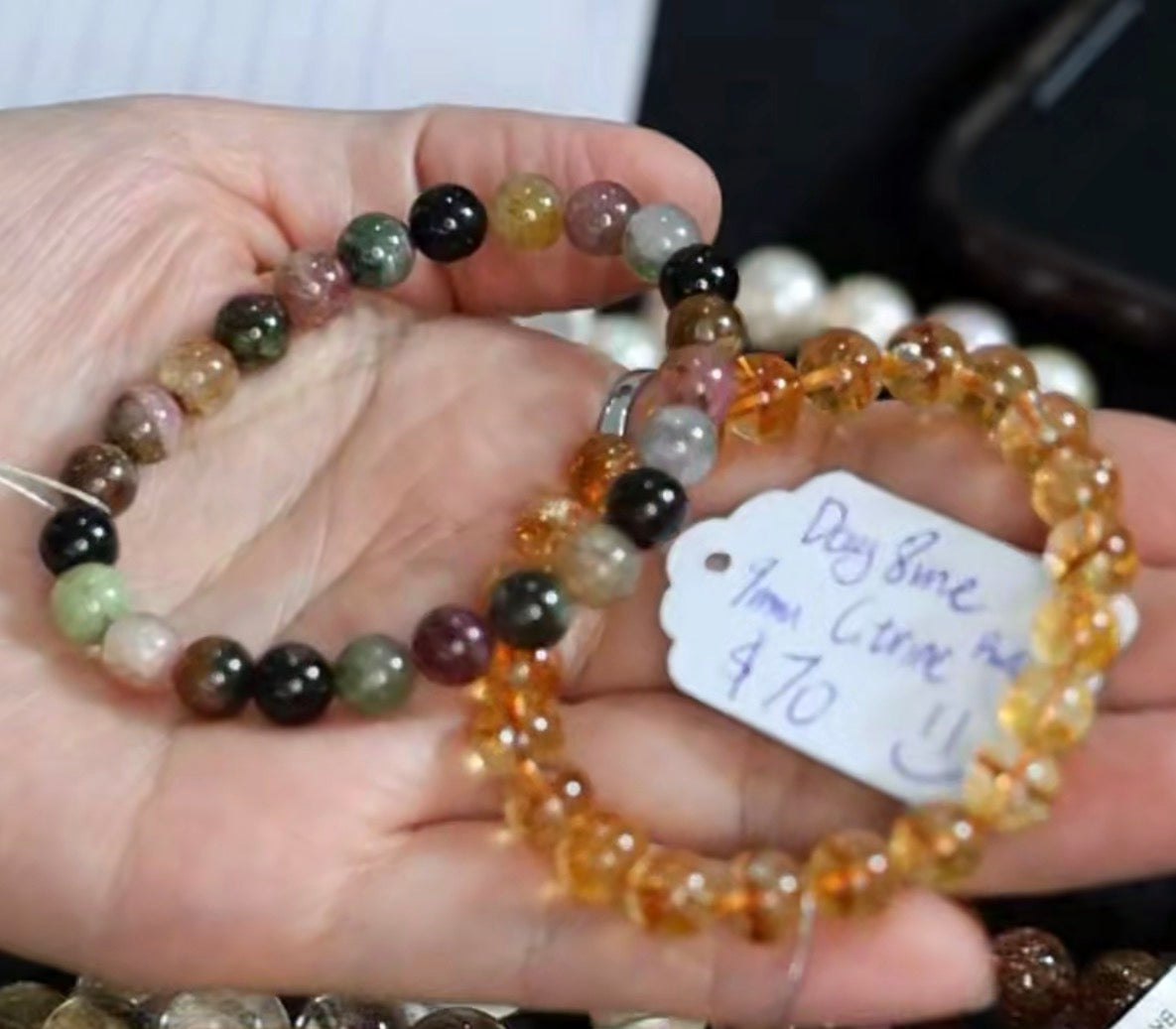 "Live" Natural Citrine Beaded Bracelet (10/01/26)