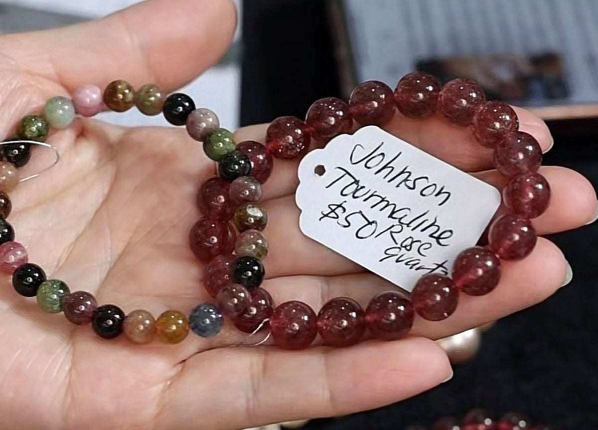 "Live" Natural Rose Quartz Bead Bracelet (10/01/26)