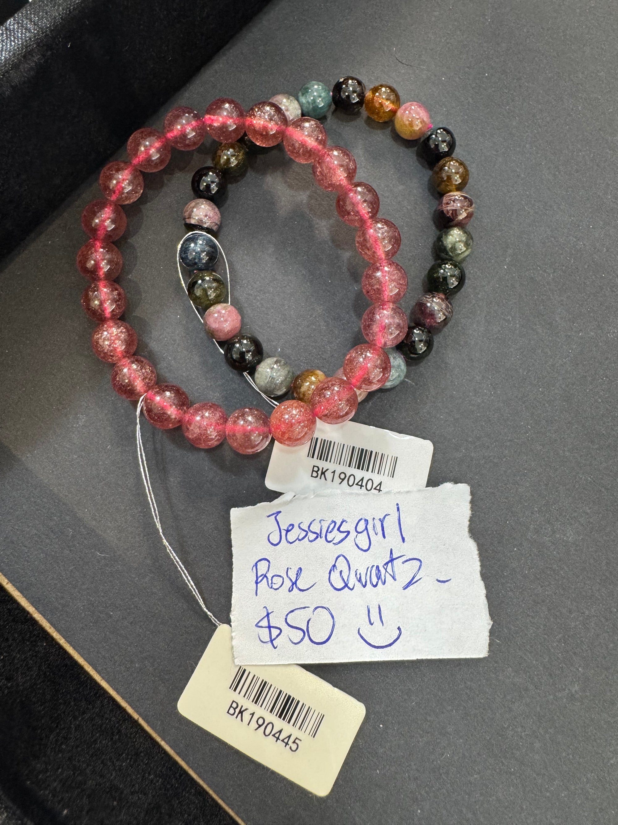 "Live" Natural Rose Quartz Bead Bracelet (10/01/26)
