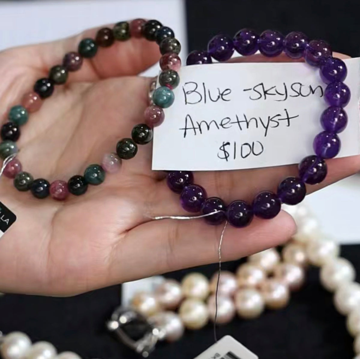 "Live" Natural Amethyst Bead Bracelet (10/01/26)